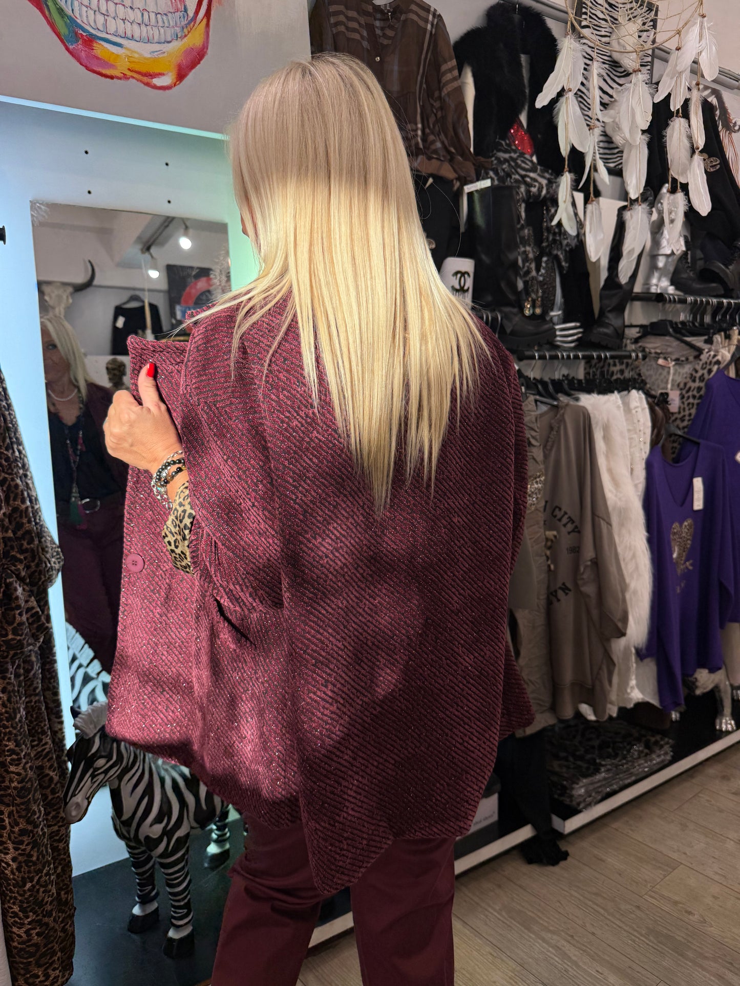 Veste gloria bordeaux