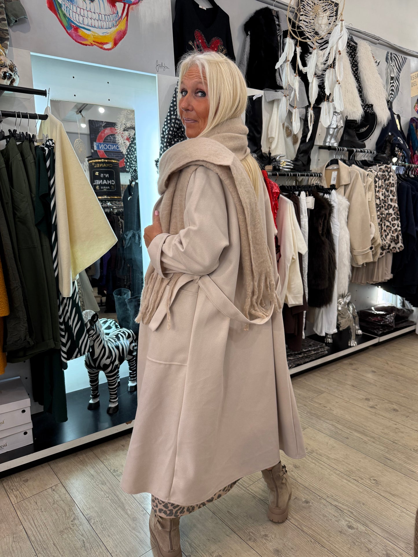 Écharpe beige