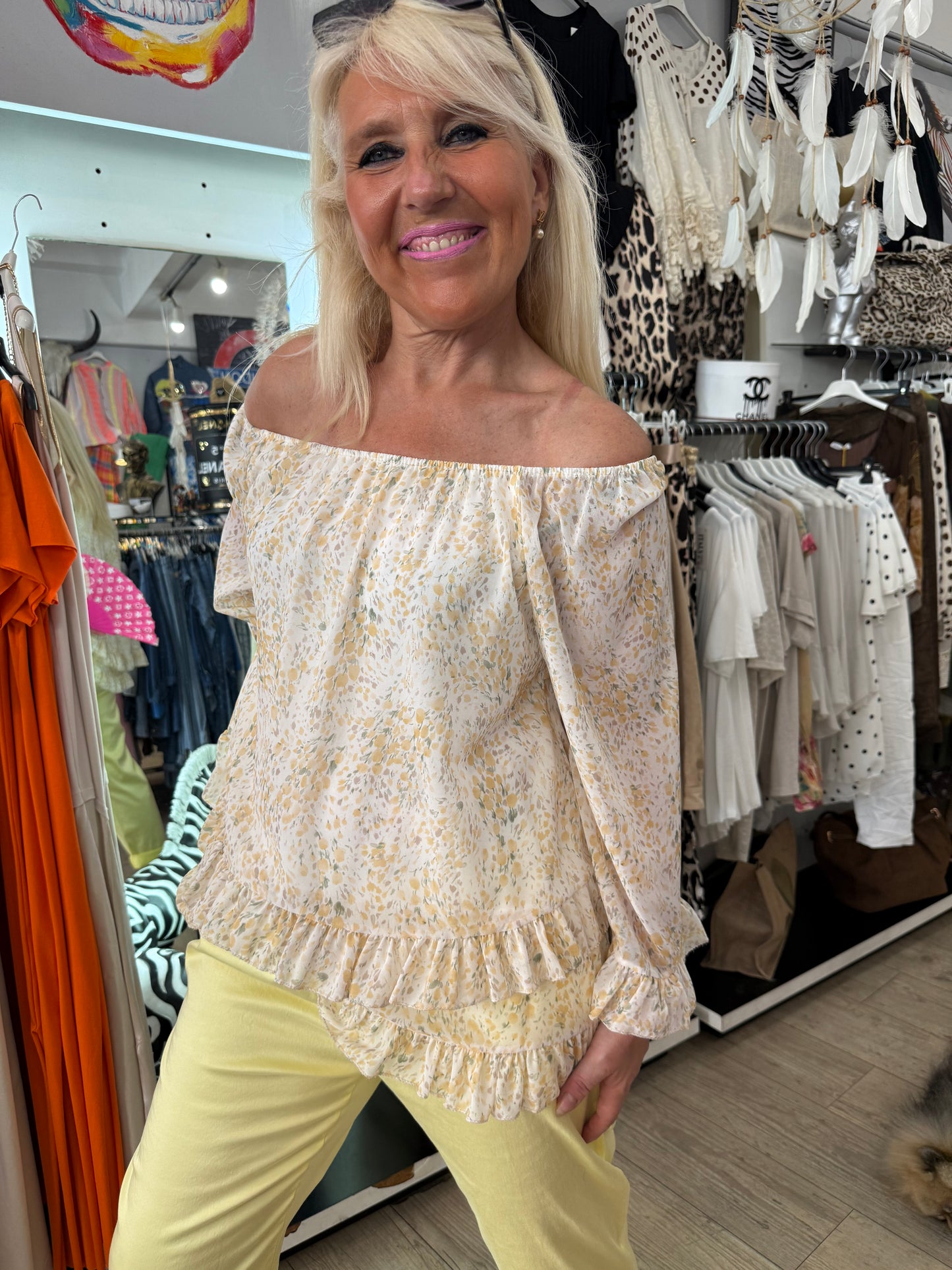 Tunique liberty jaune
