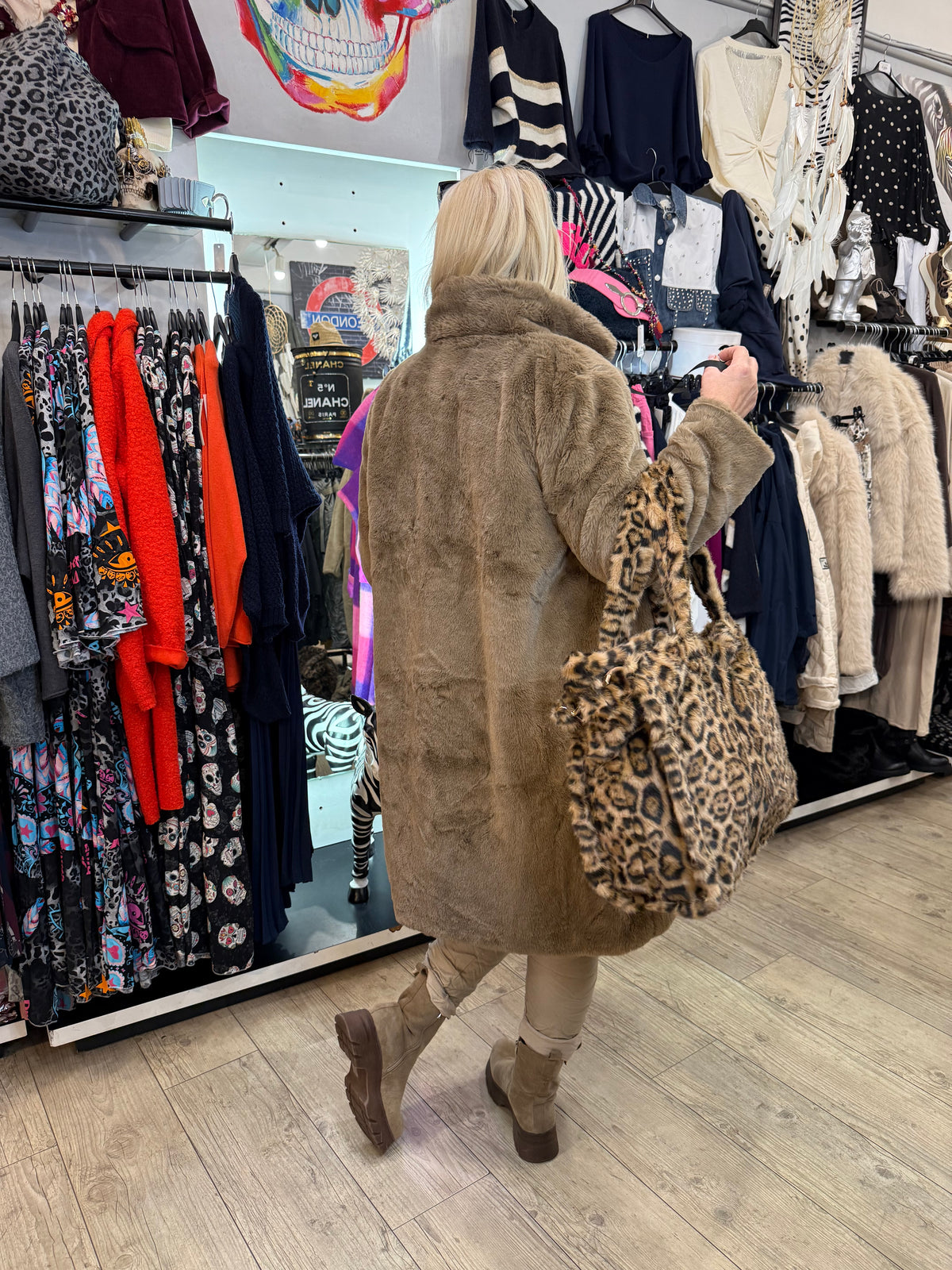 Manteau iceberg taupe