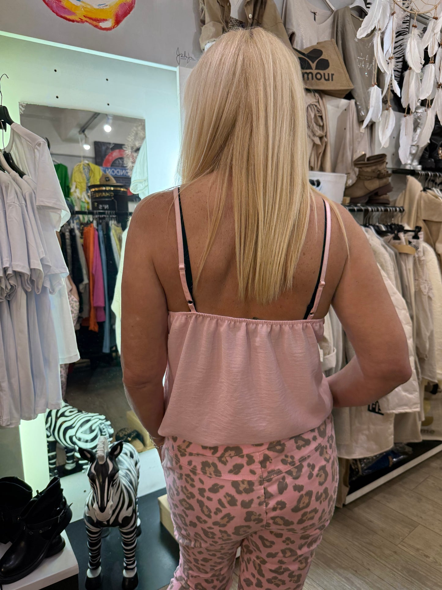 Top Émilie rose petite taille