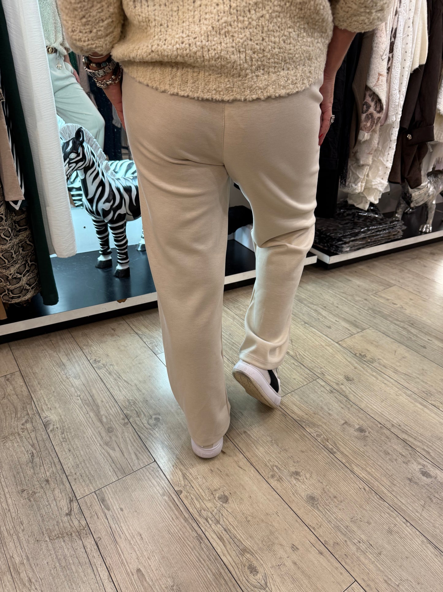 Pantalon couronne beige