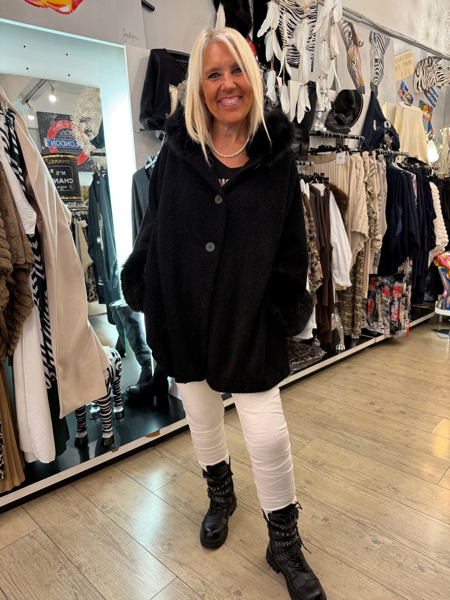 Manteau princess noir