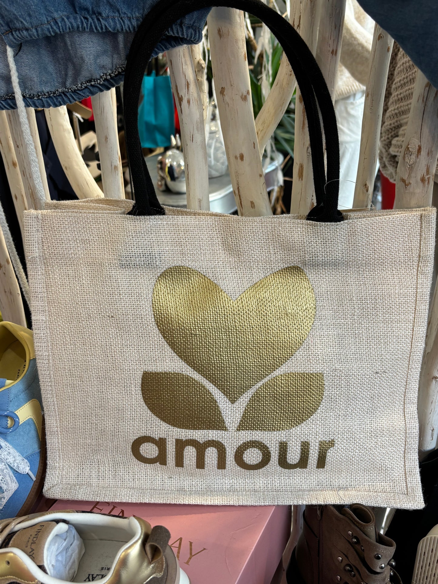 Sac amour beige
