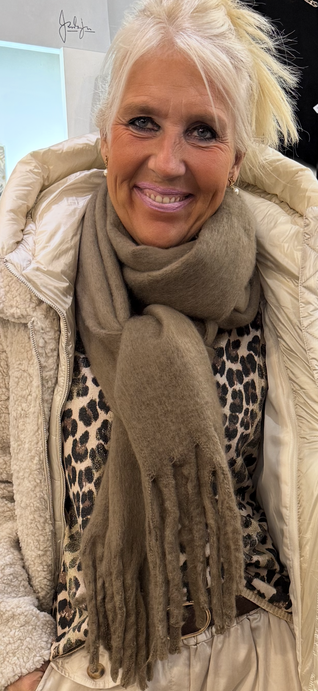 Écharpe taupe