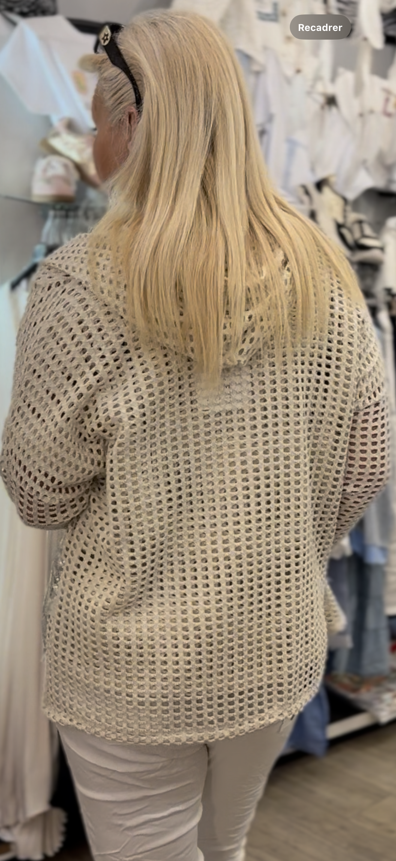 Veste beige filet