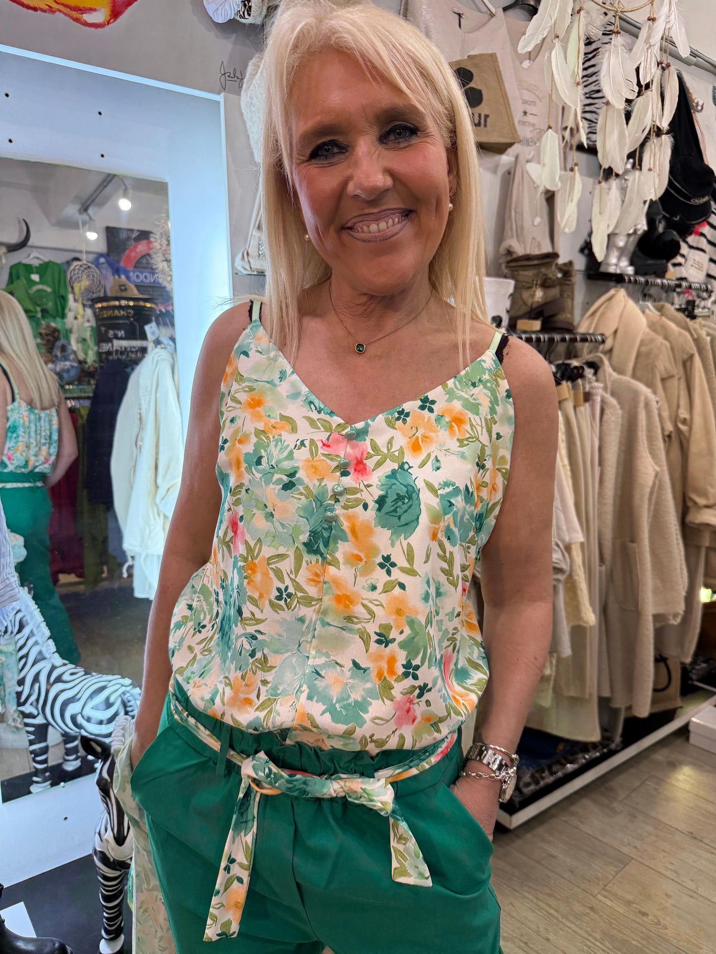 Top Émilie vert