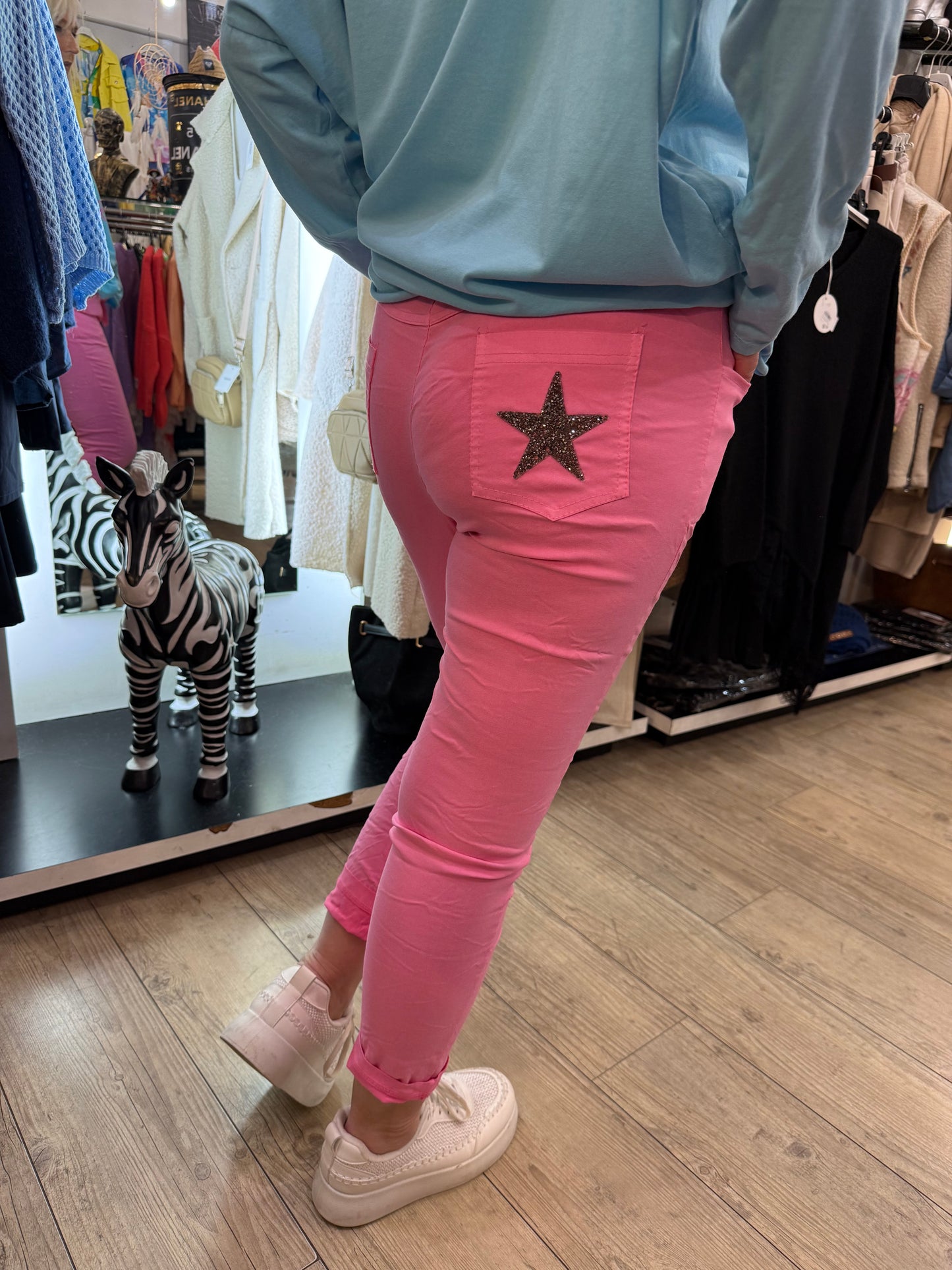 Pantalon magique rose malabar