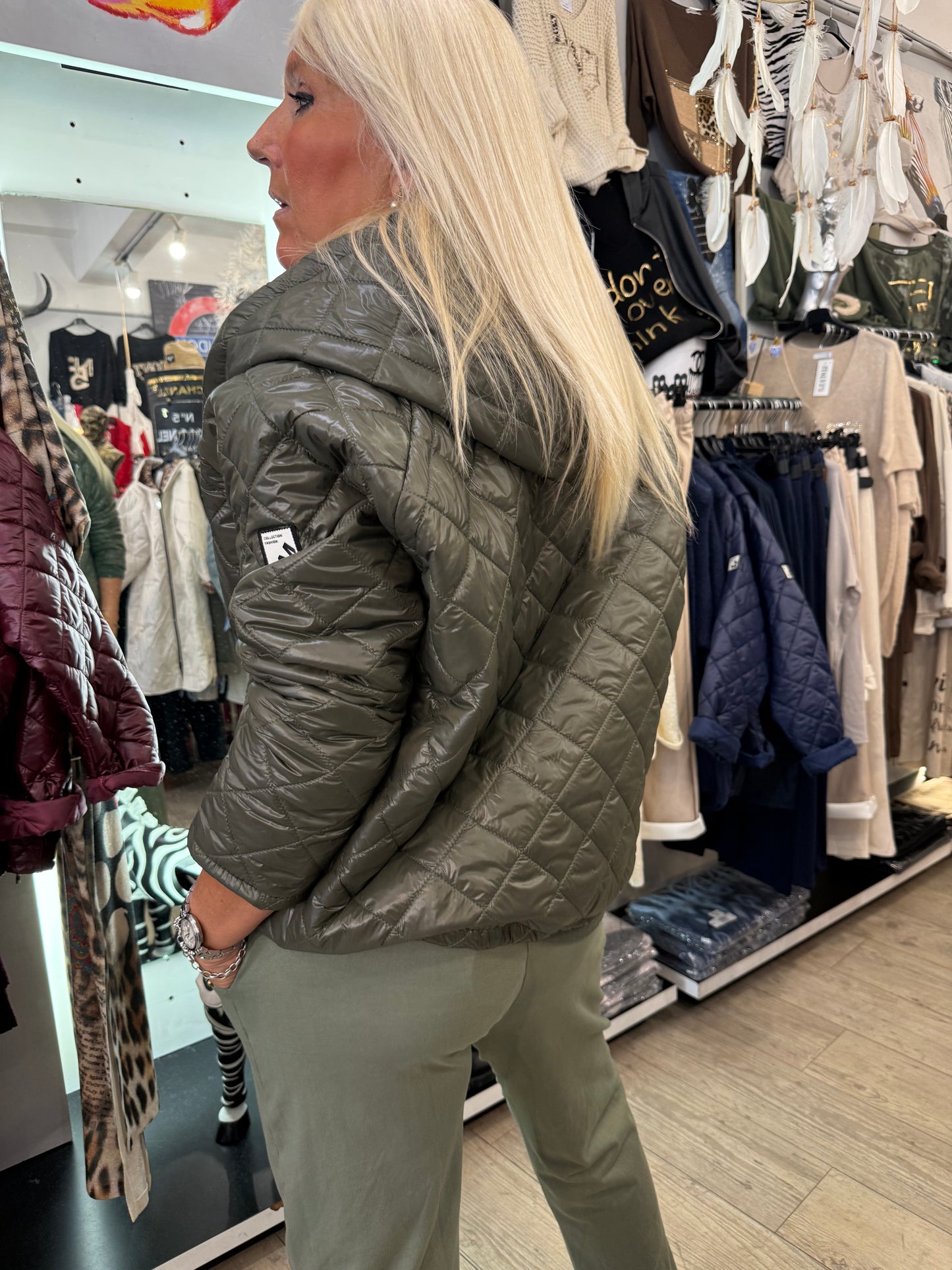 Doudoune fashion kaki