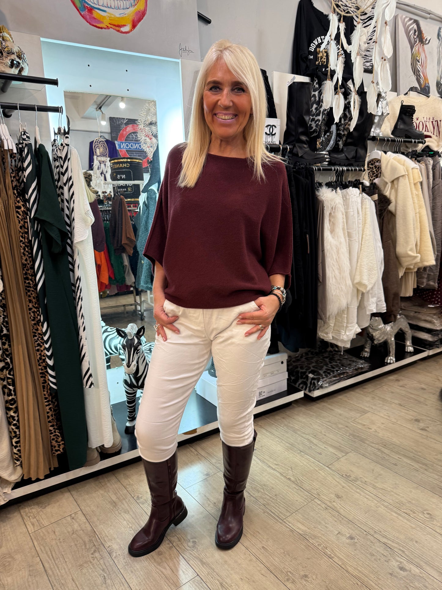 Pull Calista bordeaux