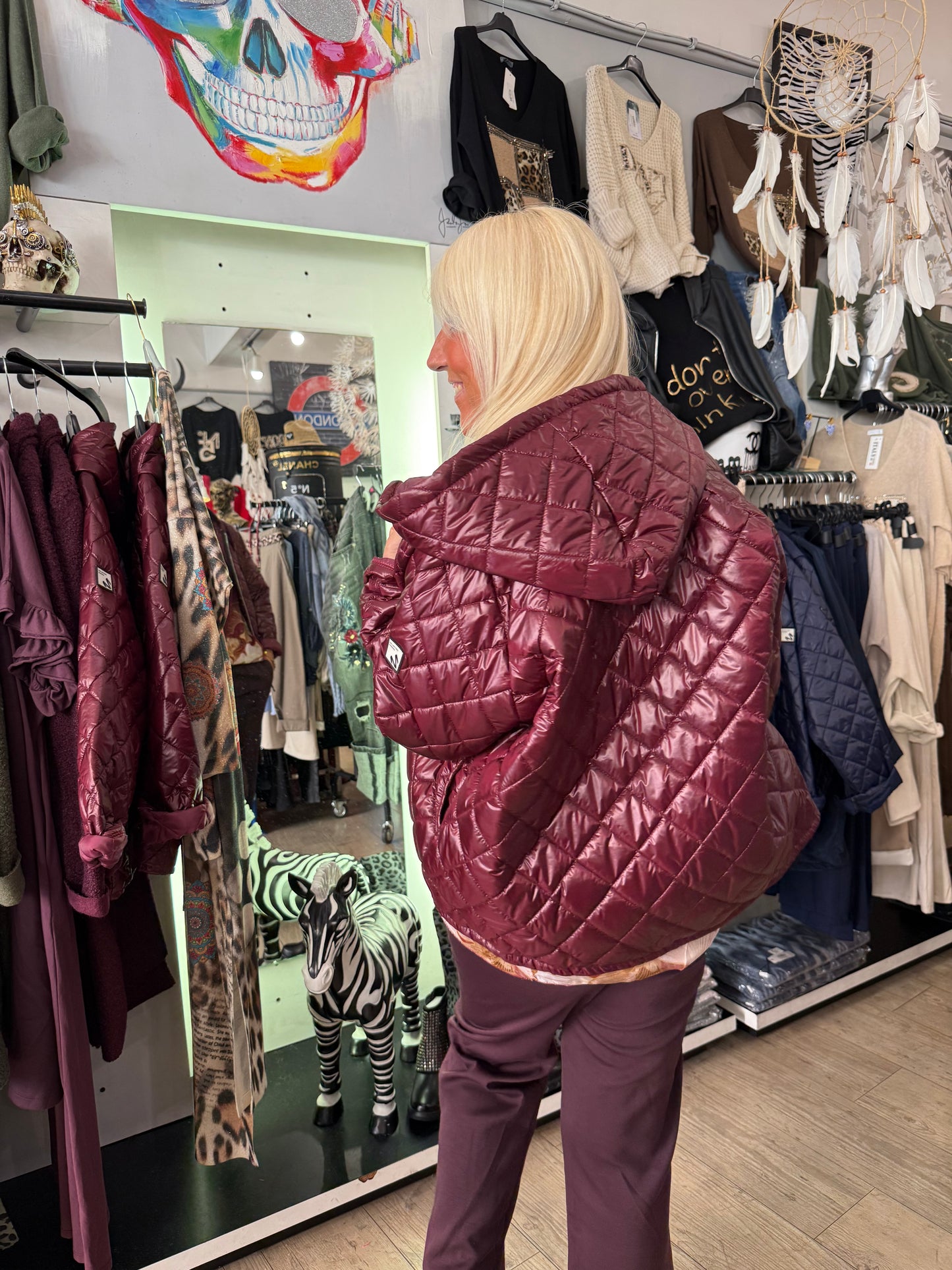 Doudoune fashion bordeaux