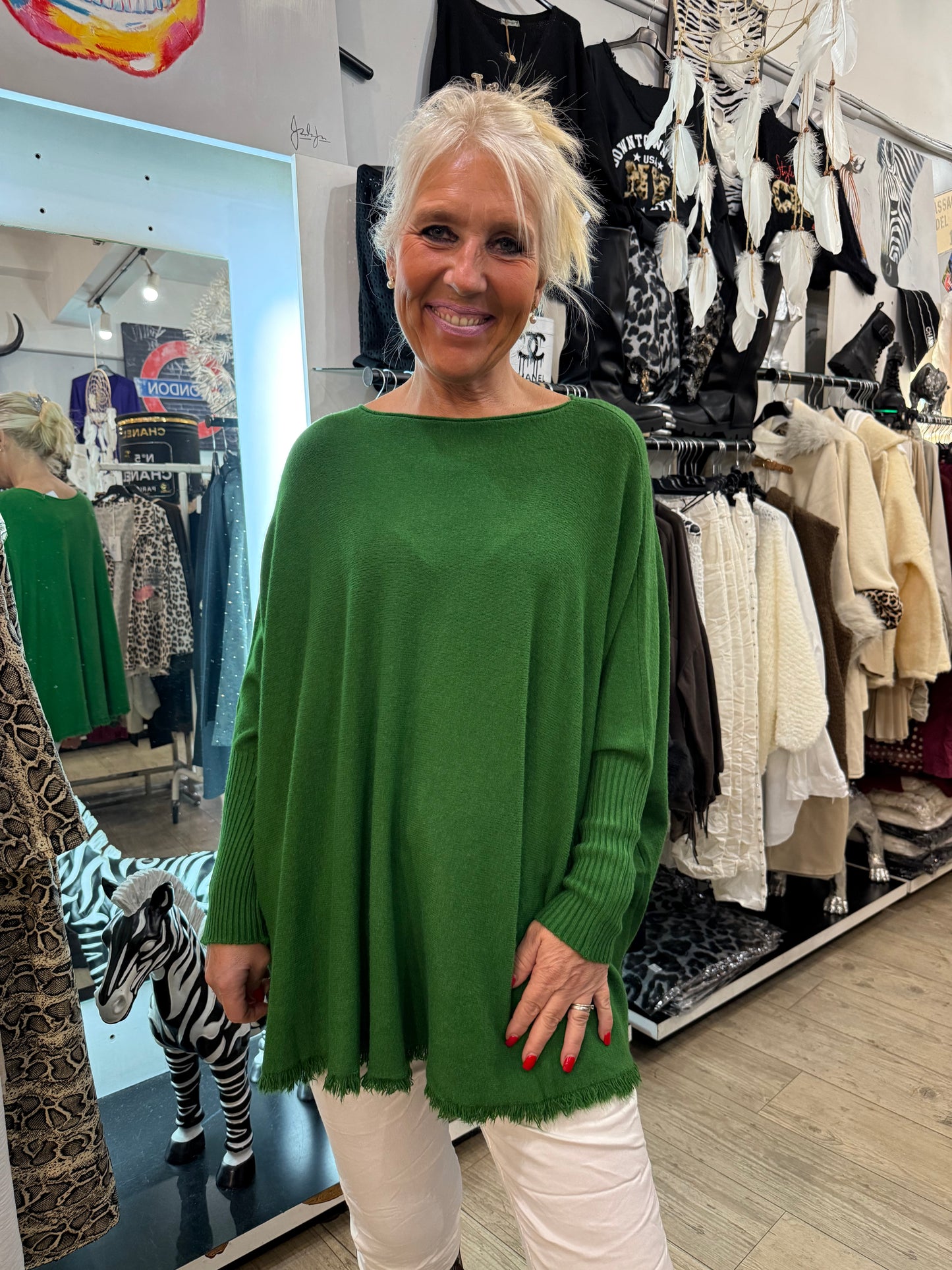 Pull Maryam vert
