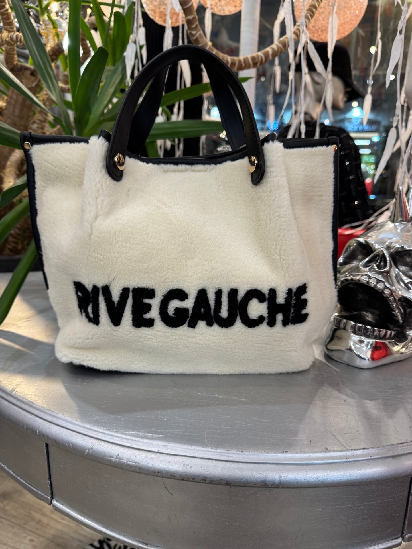 Sac blanc chaînette