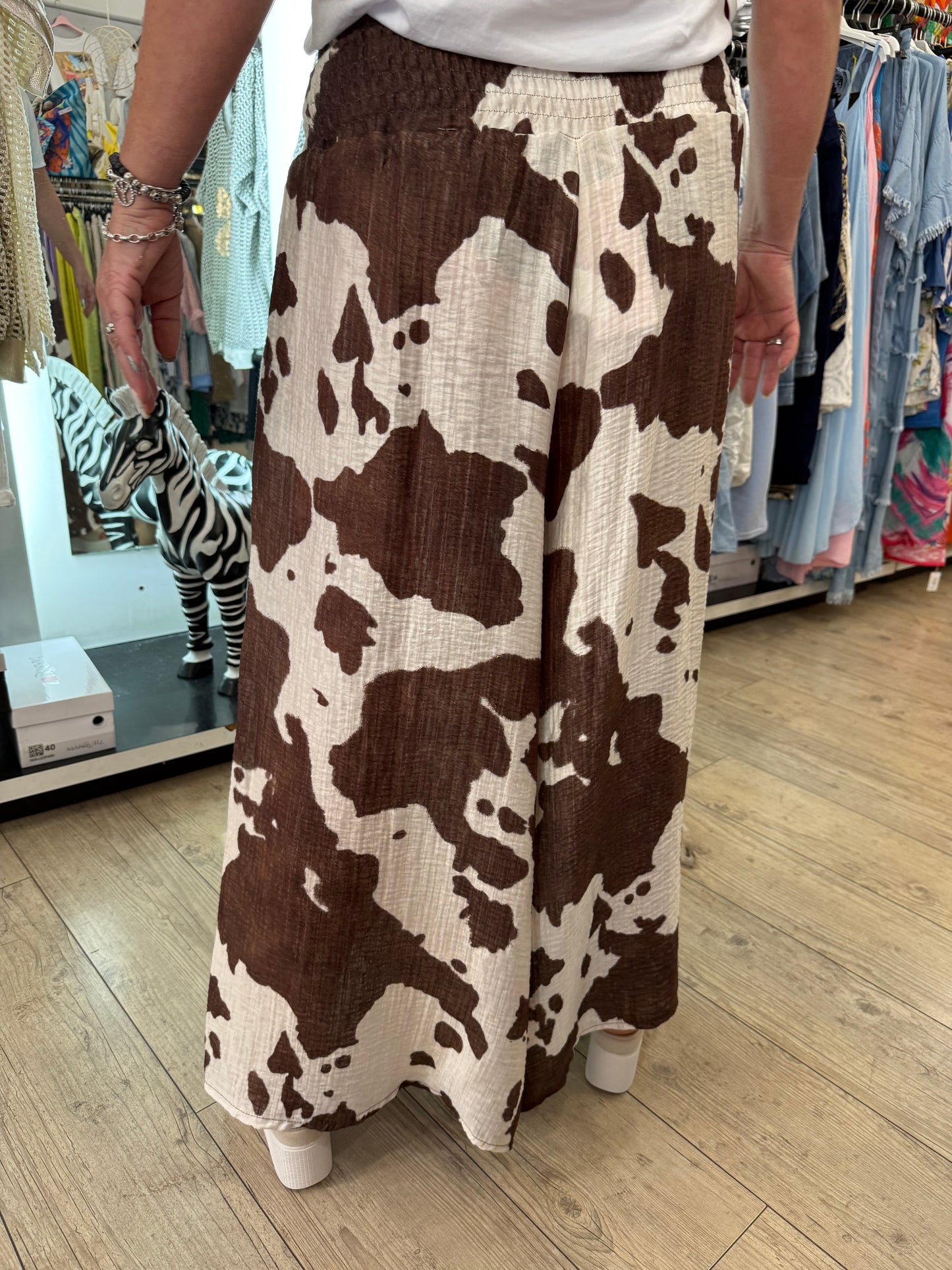 Pantalon gaz de coton cow