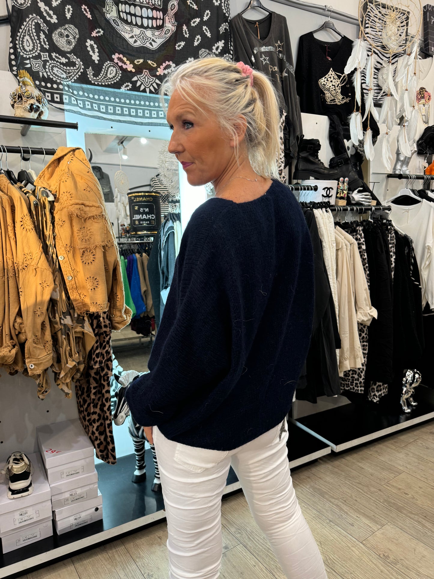 Pull chouchou marine