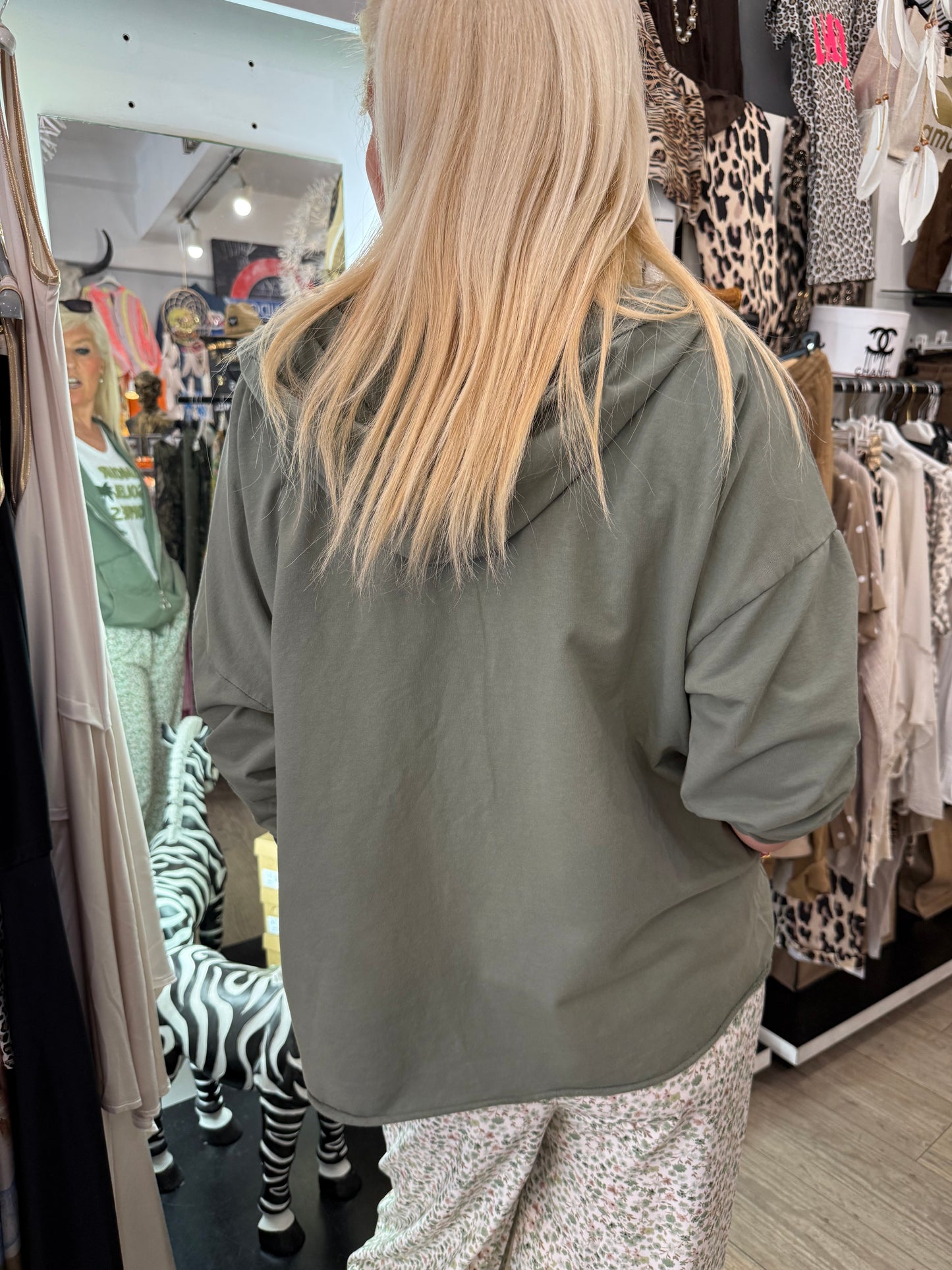 Veste capuche kaki