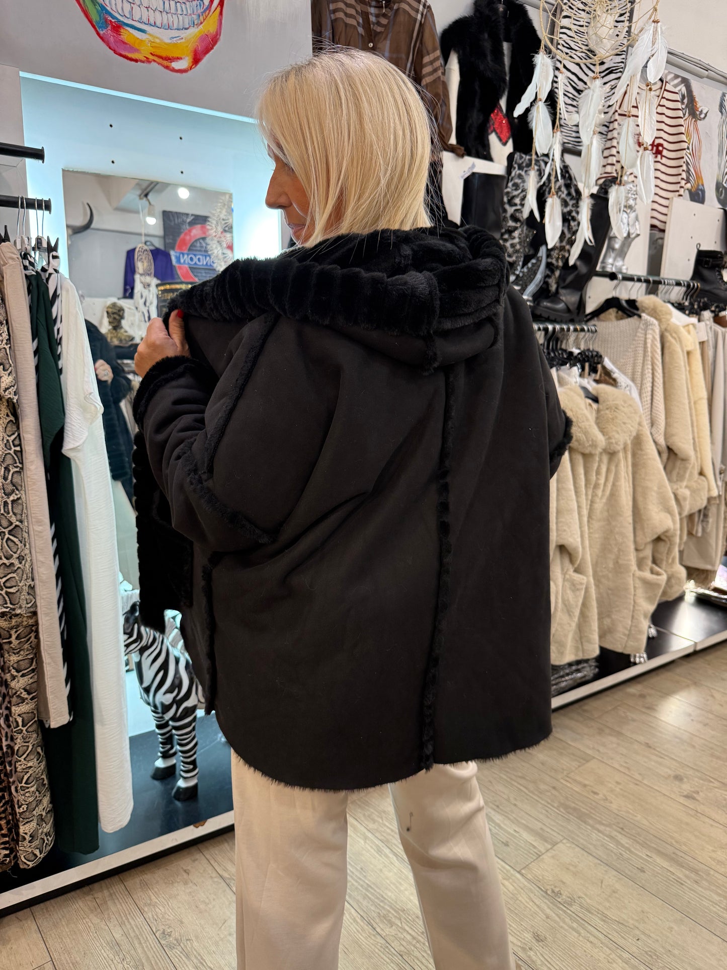 Veste réversible noire