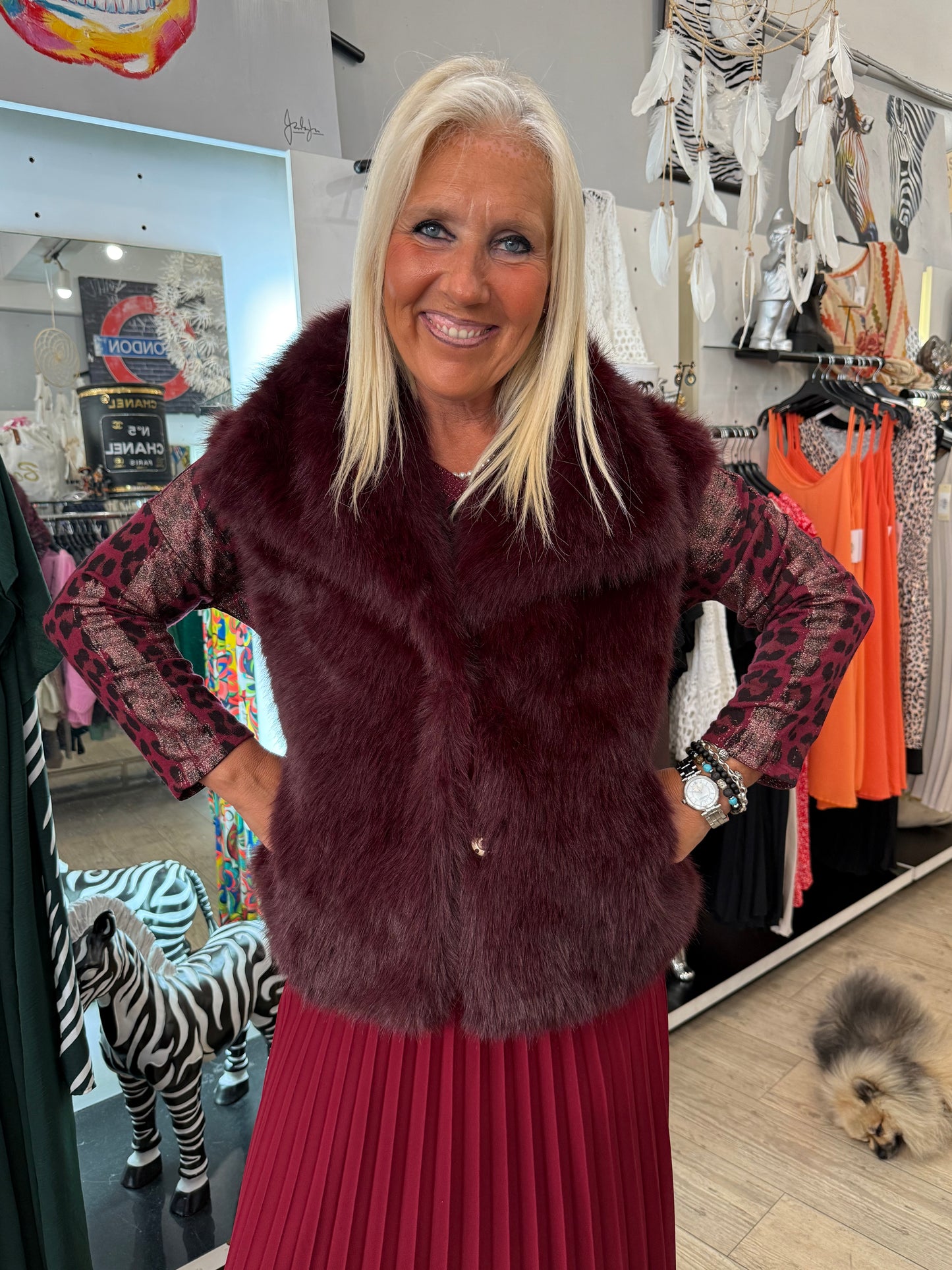 Gilet bordeaux Aldo