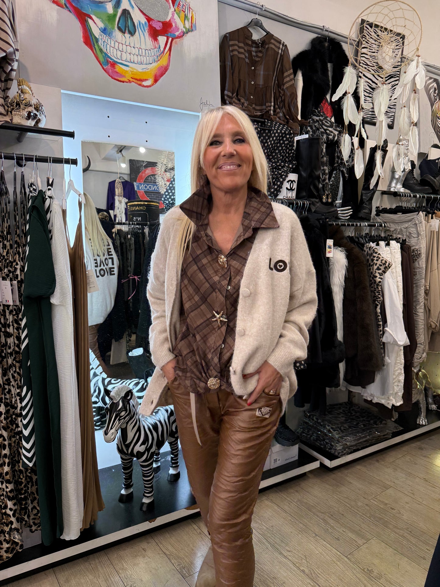 Gilet love beige