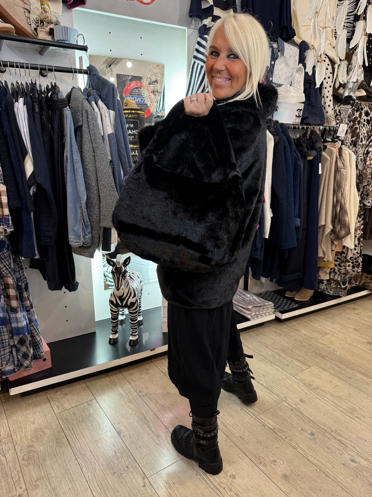 Manteau princess noir
