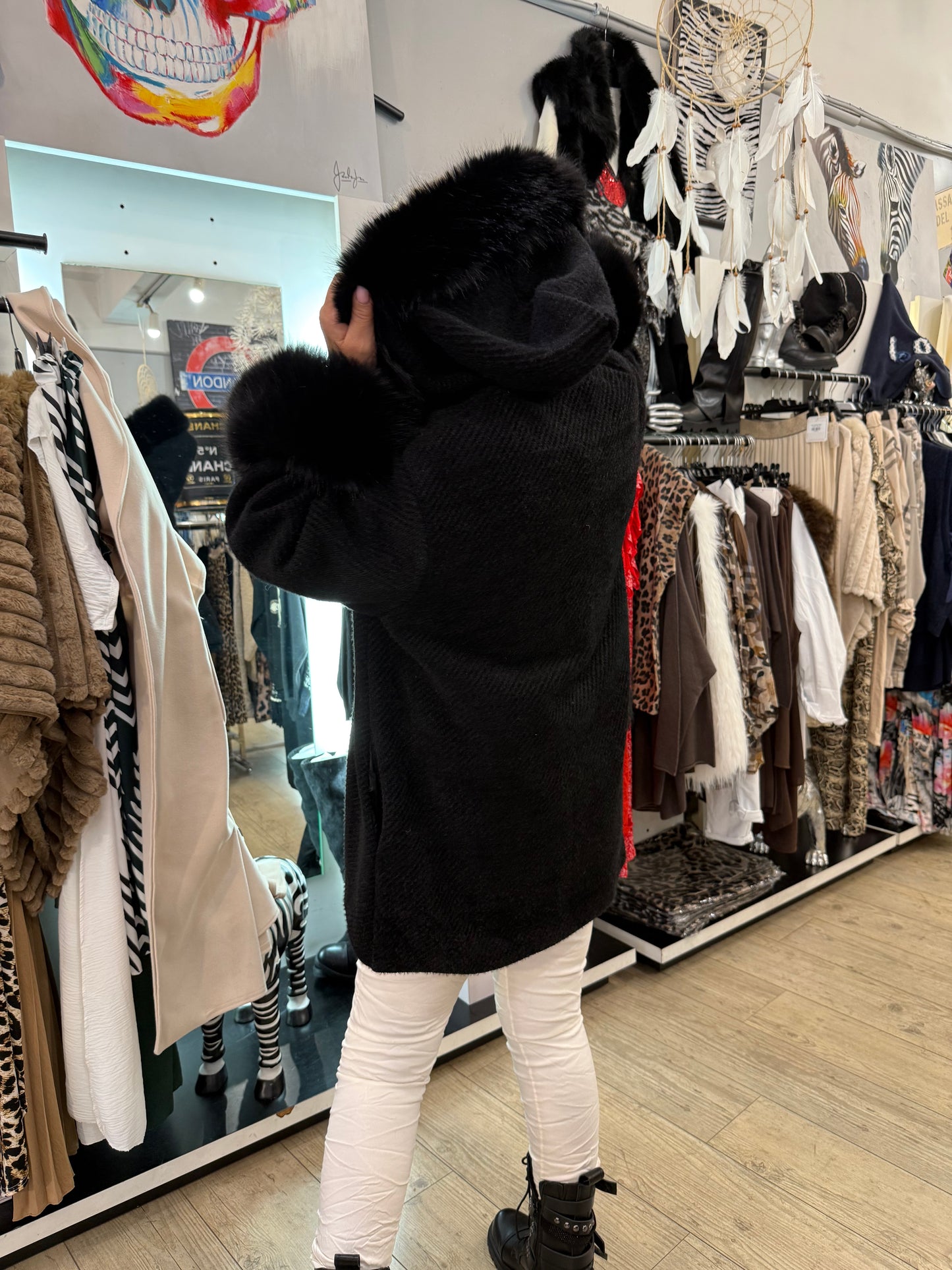 Manteau princess noir