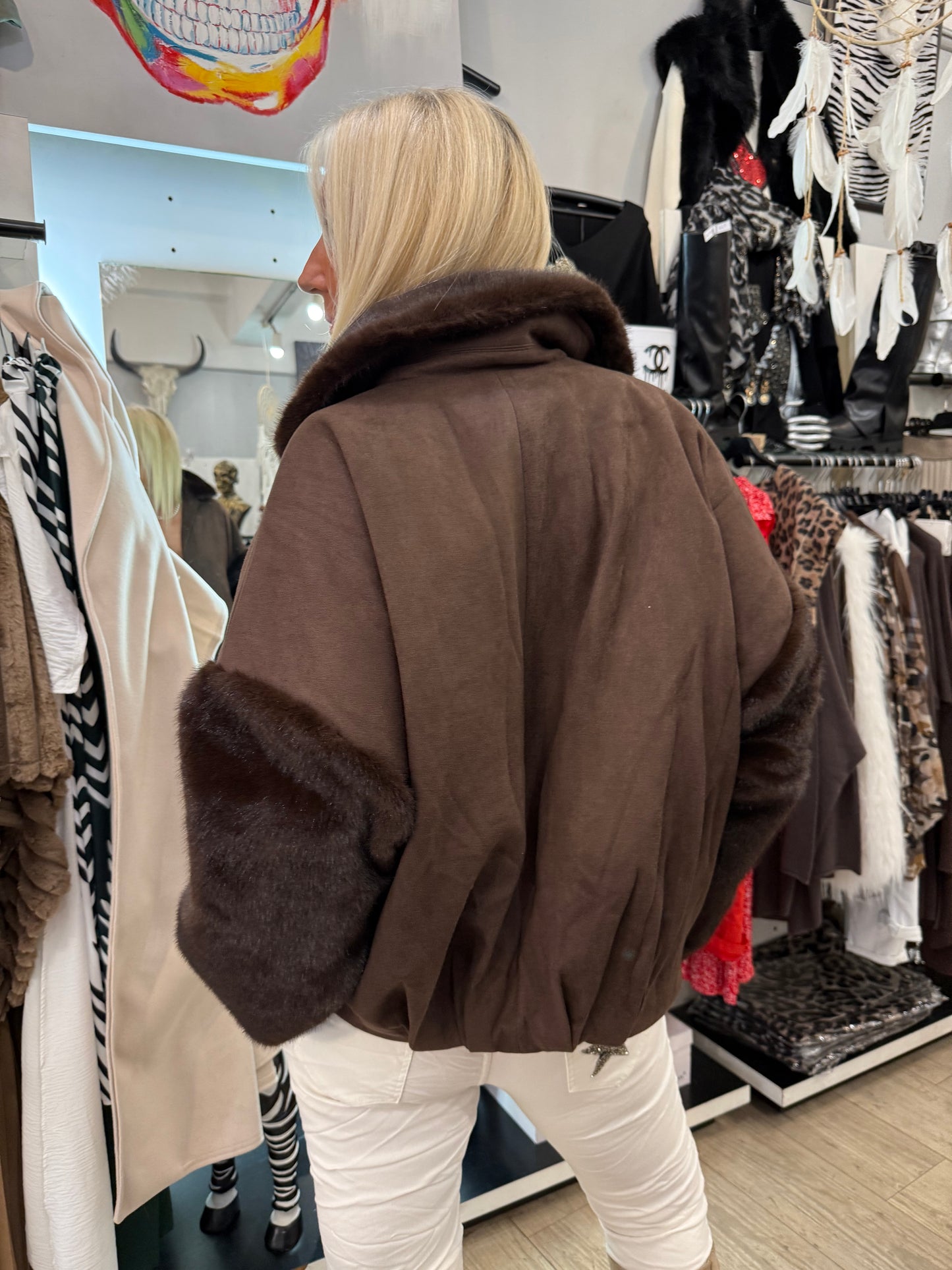 Blouson choco doudoune