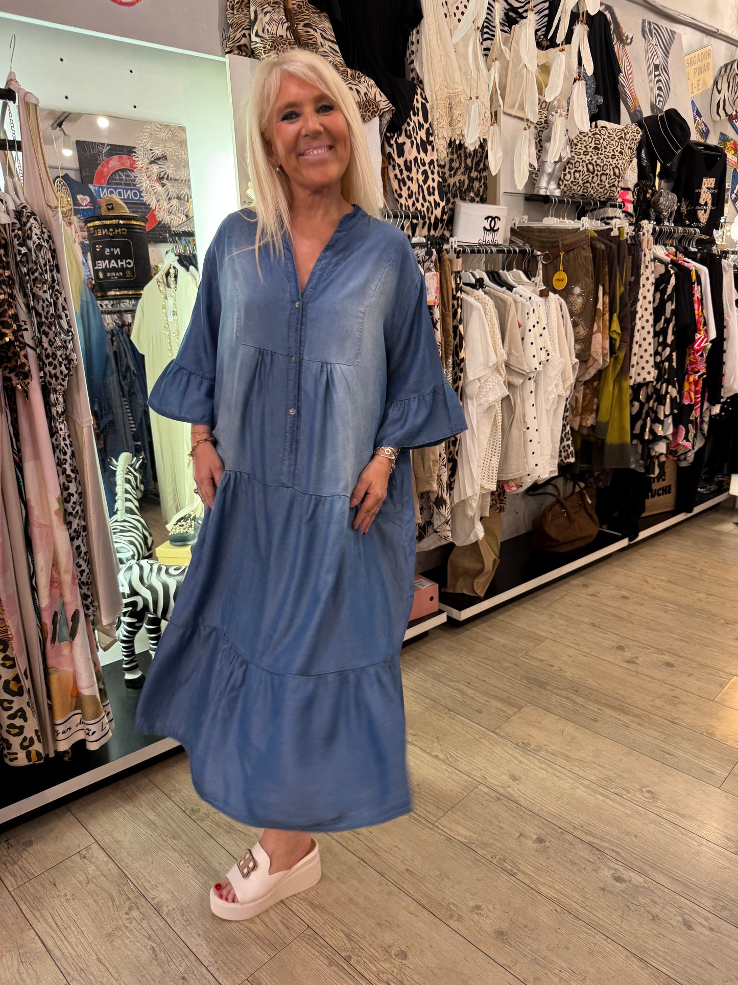 Robe tencel gde taille