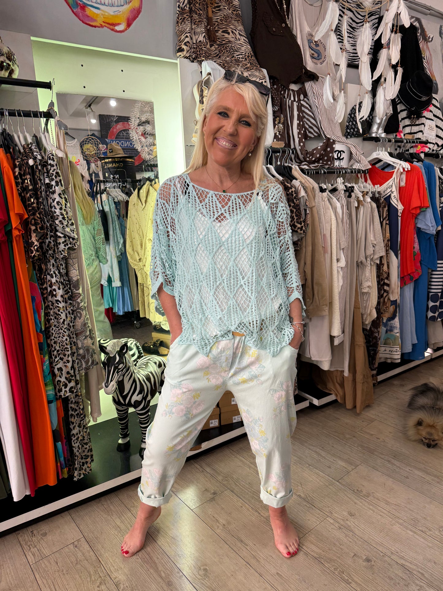 Pantalon Marbella menthe