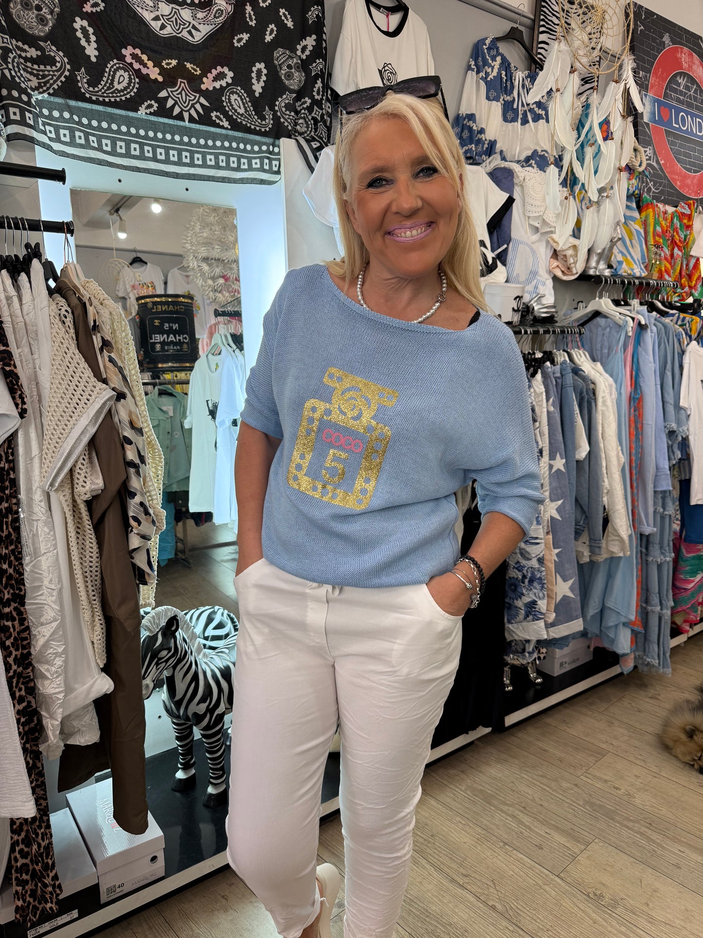 Pull Noci bleu