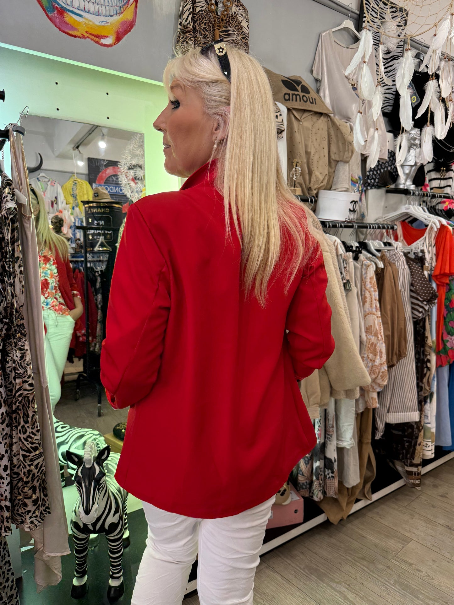 Veste Émilie rouge petite taille