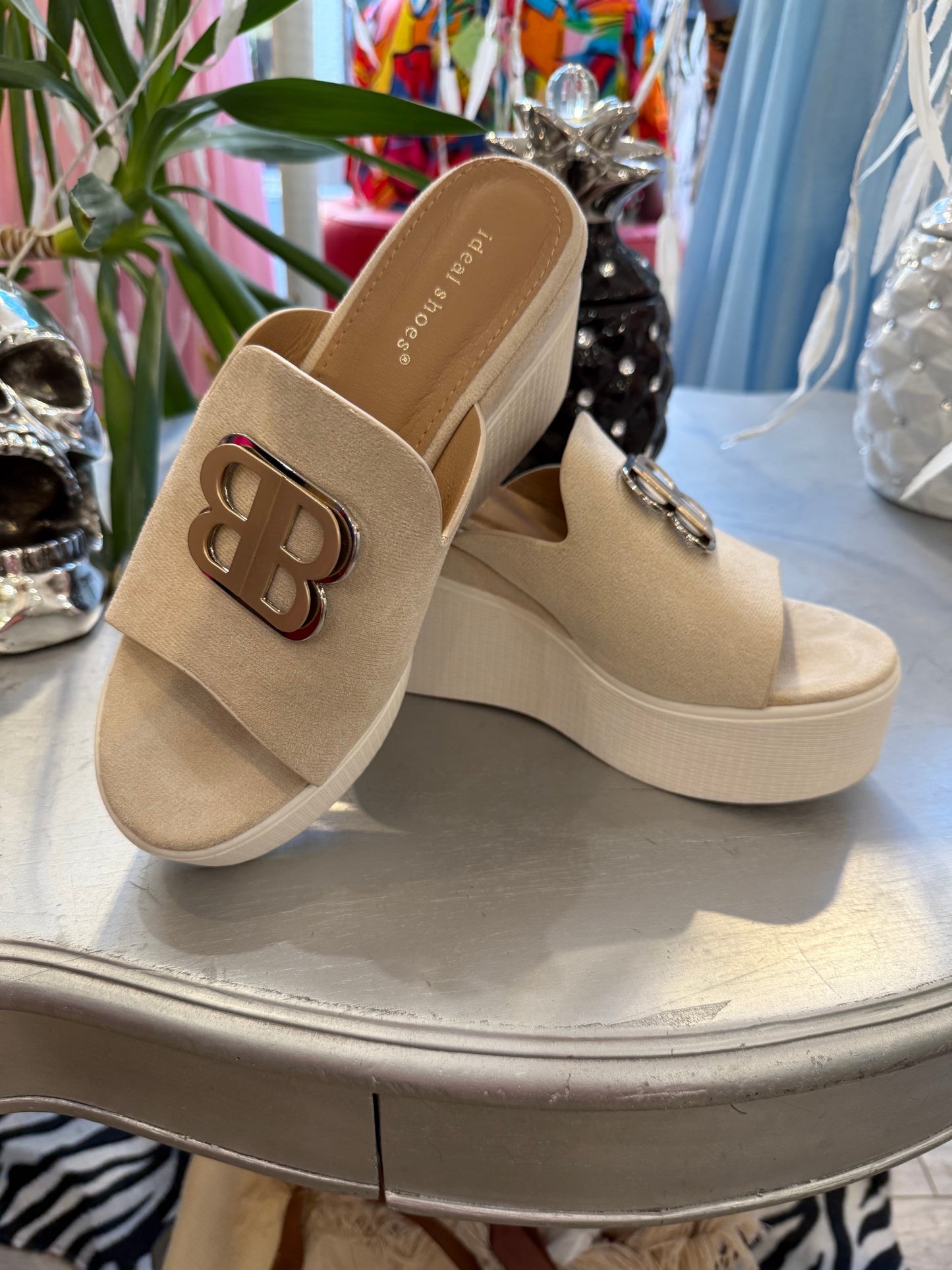 Compensées beige