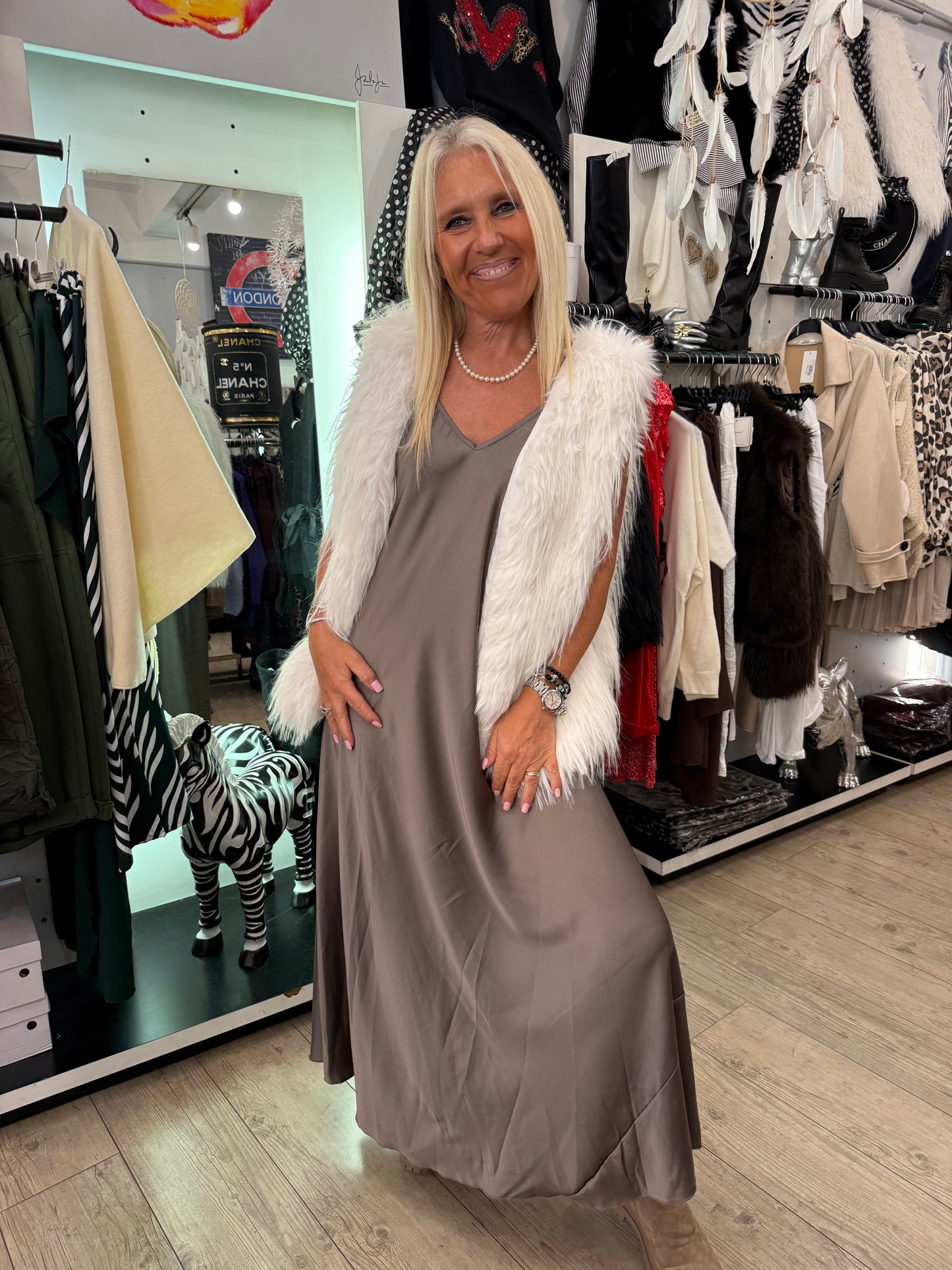 Robe beige