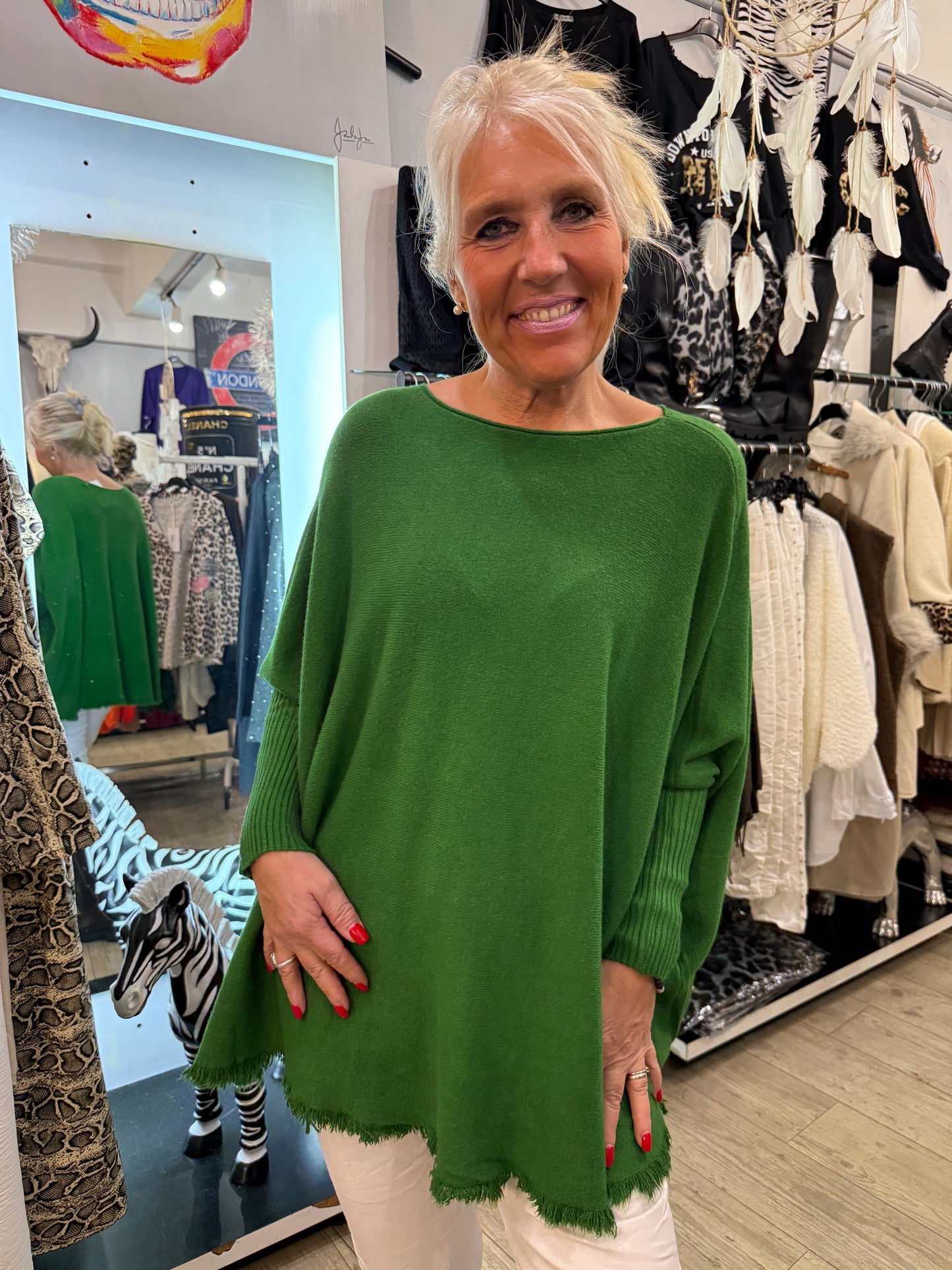 Pull Maryam vert