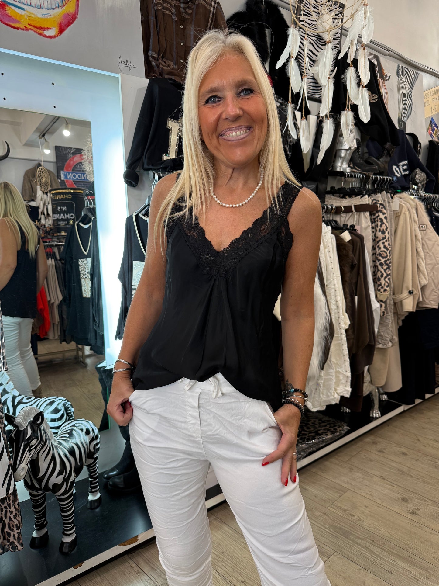Top dentelle noir