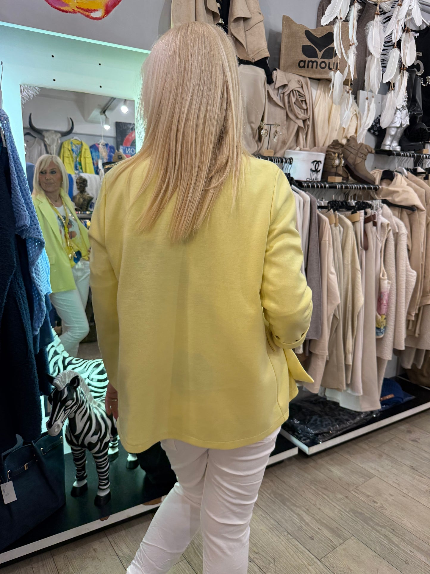 Veste blazer jaune