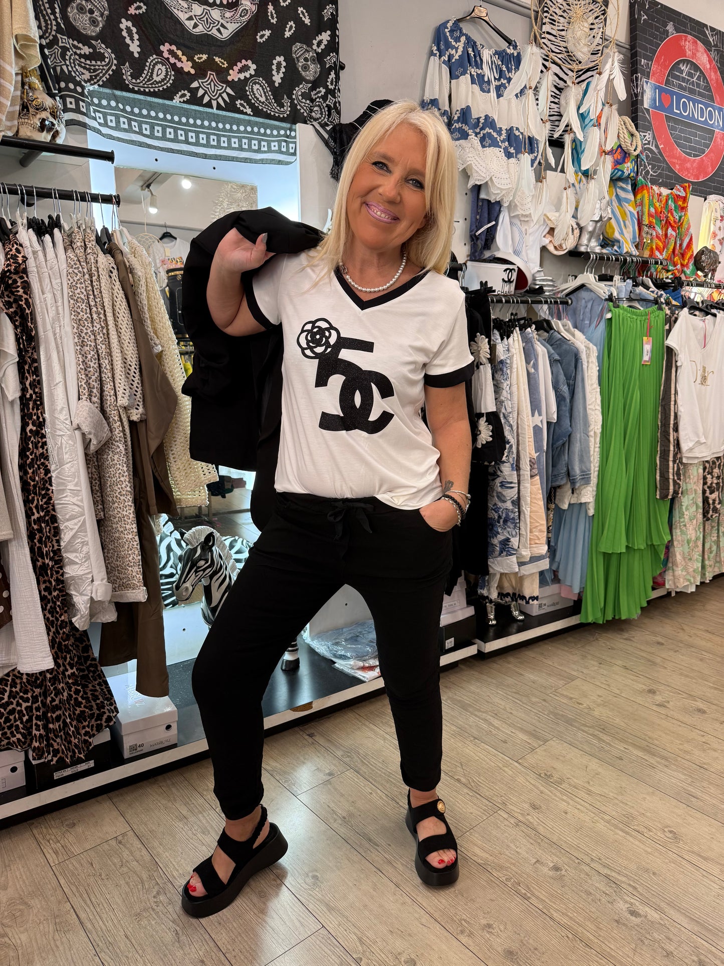 T shirt noir C
