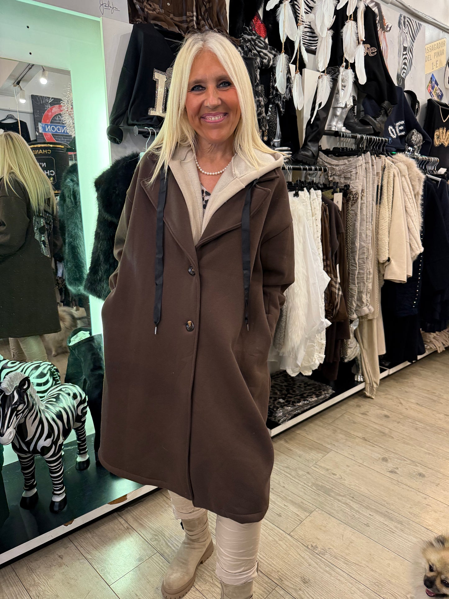 Manteau skull choco