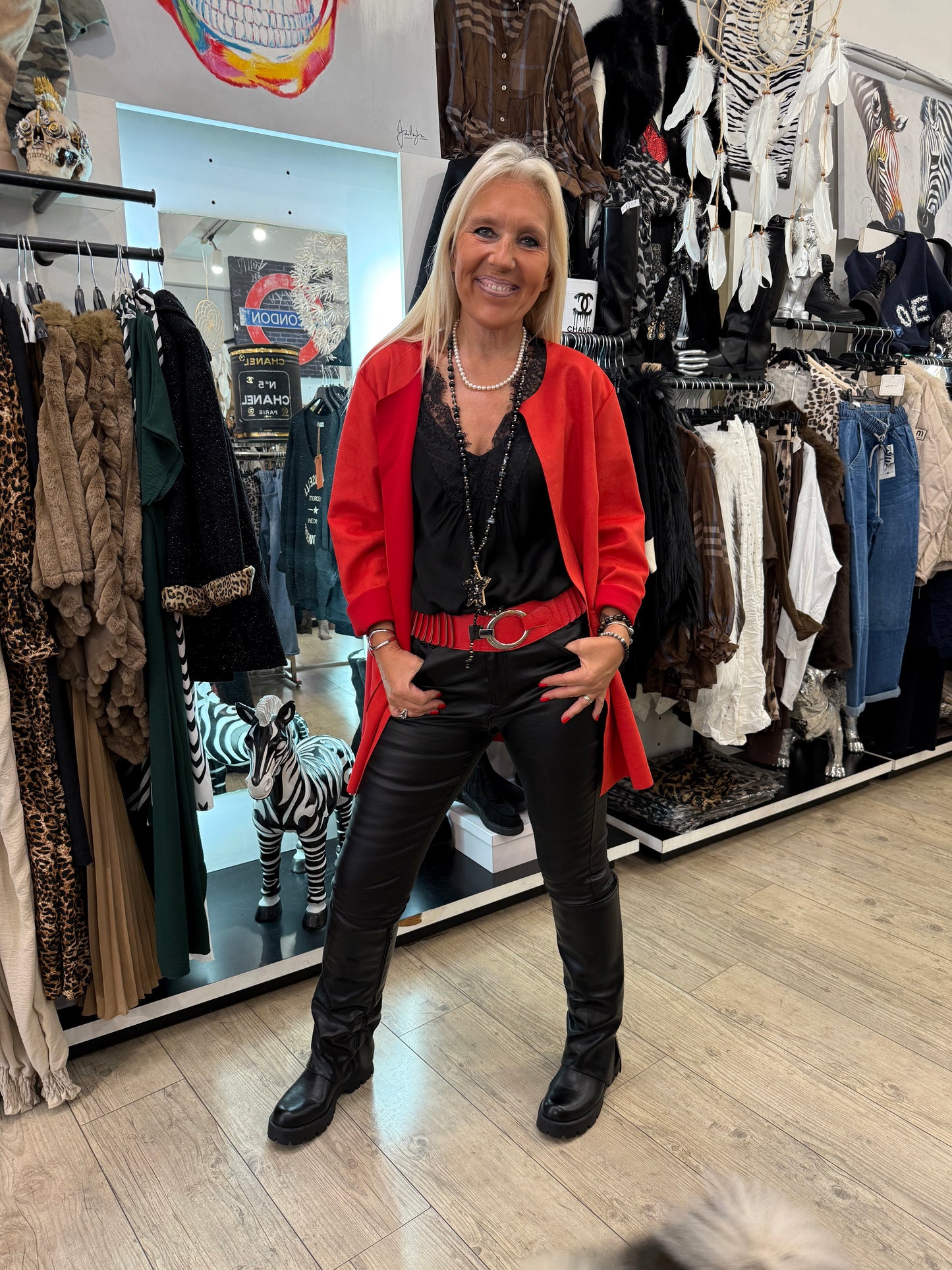 Veste fly rouge