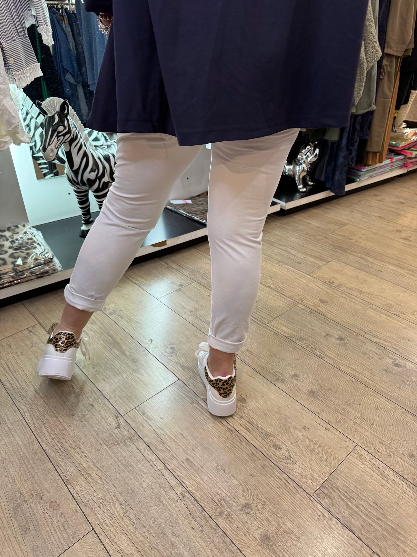 Pantalon jogging blanc