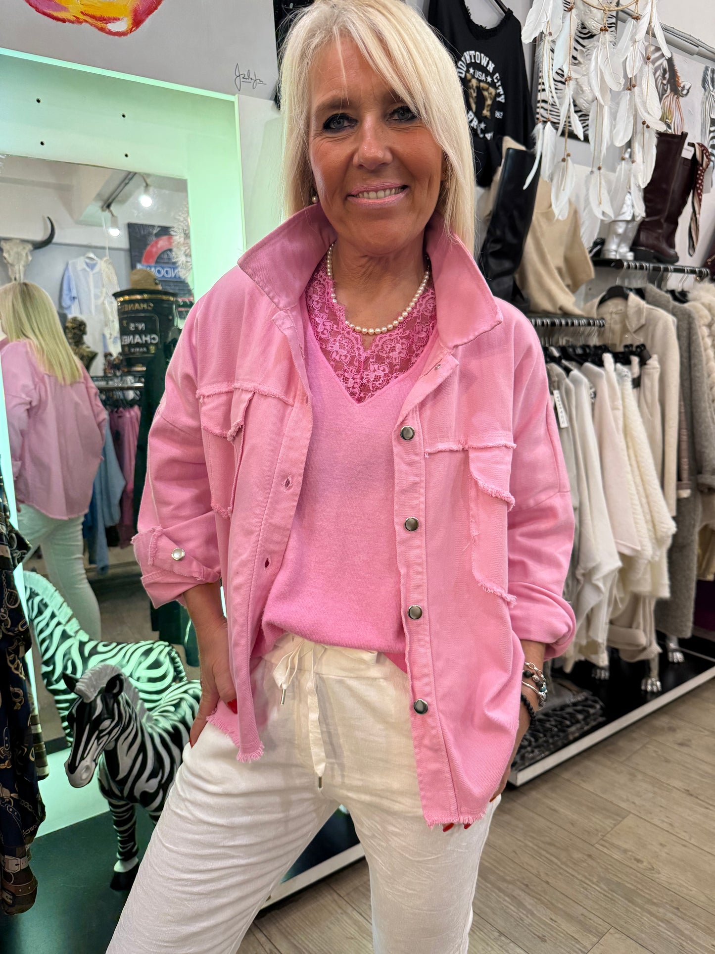 Pull la merveille rose