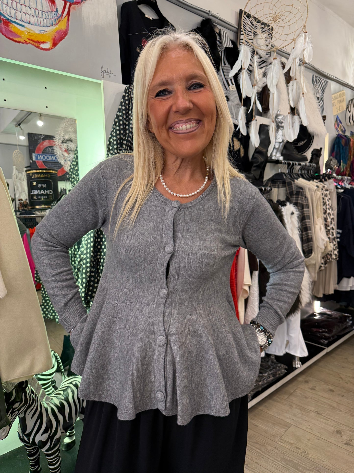 Pull Daphné gris