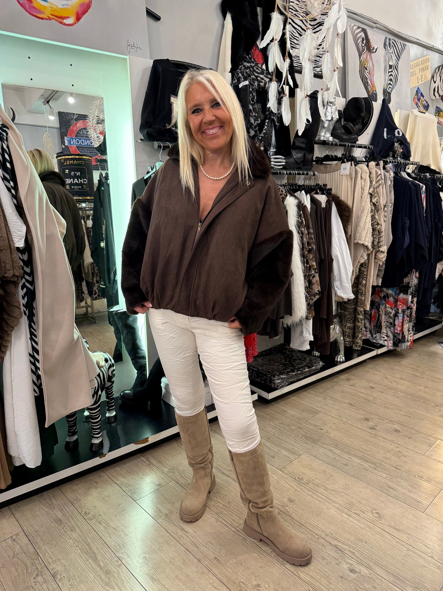Blouson choco doudoune