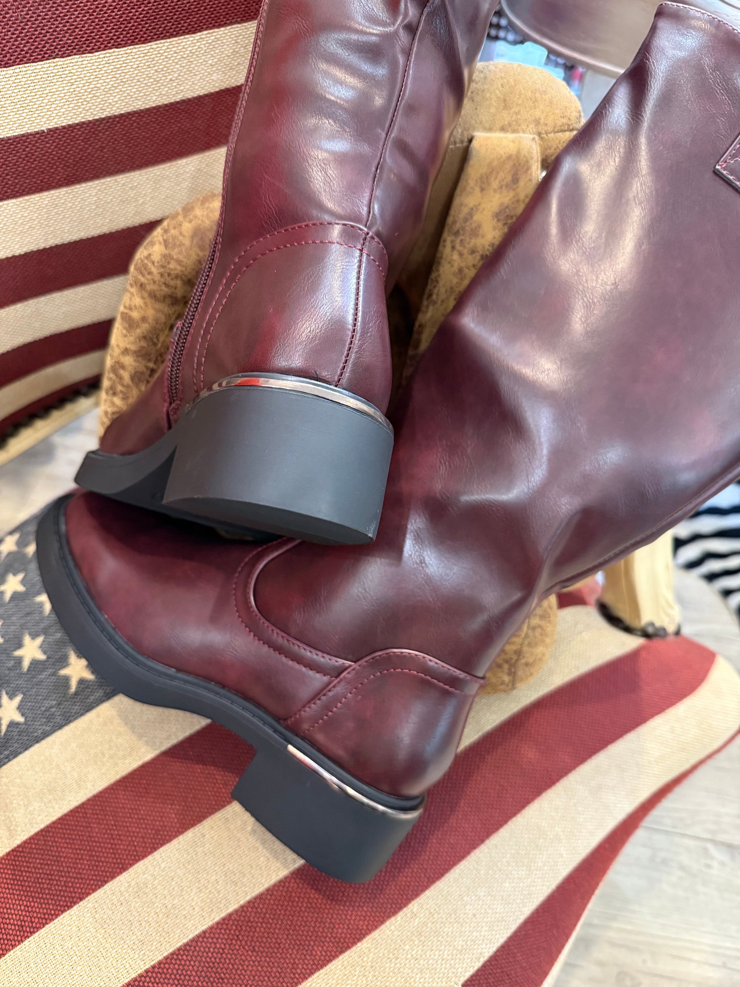 Boots Bottes bordeaux