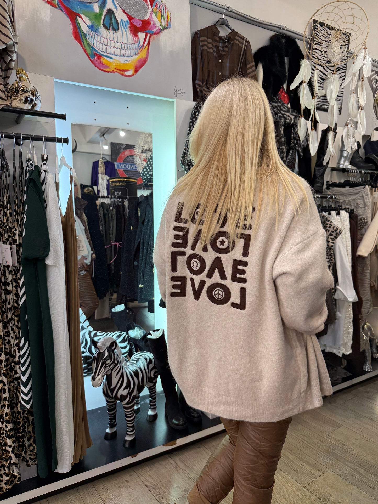 Gilet love beige