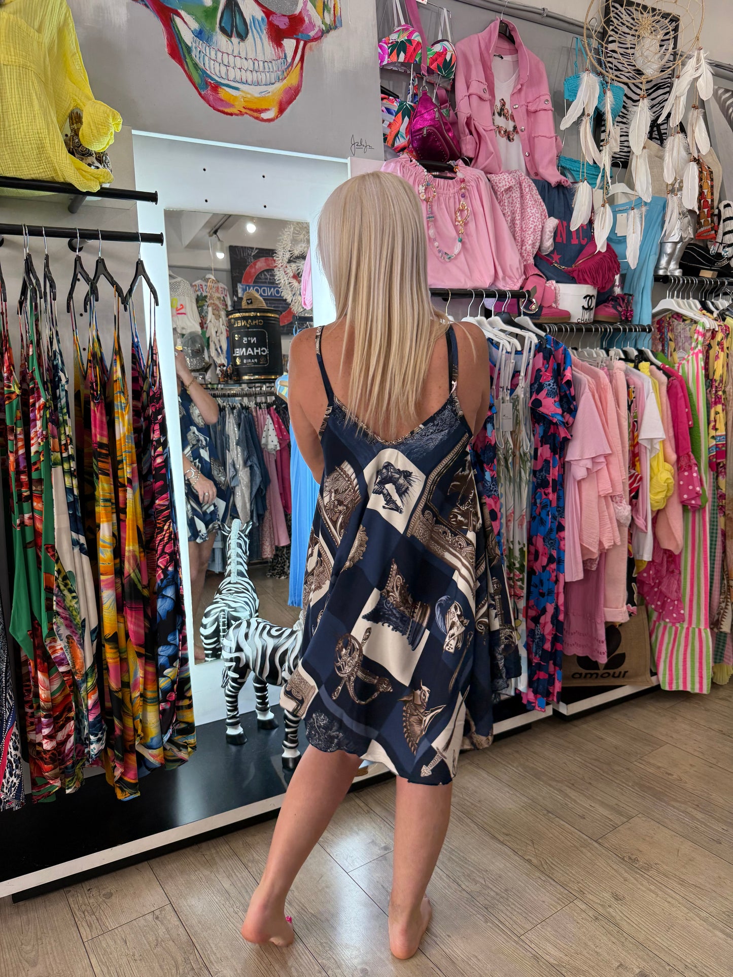 Robe valerie horse marine
