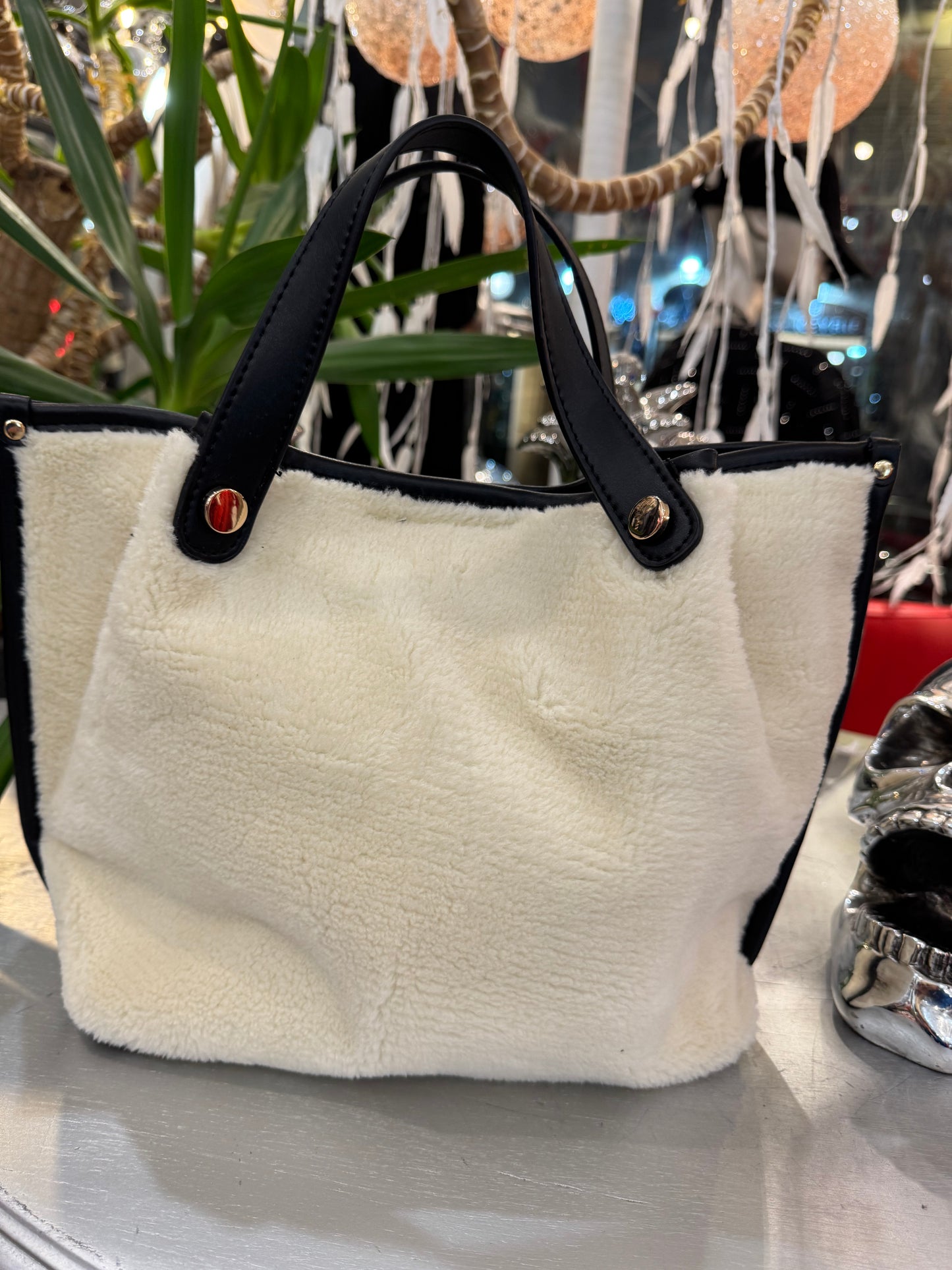 Sac blanc chaînette