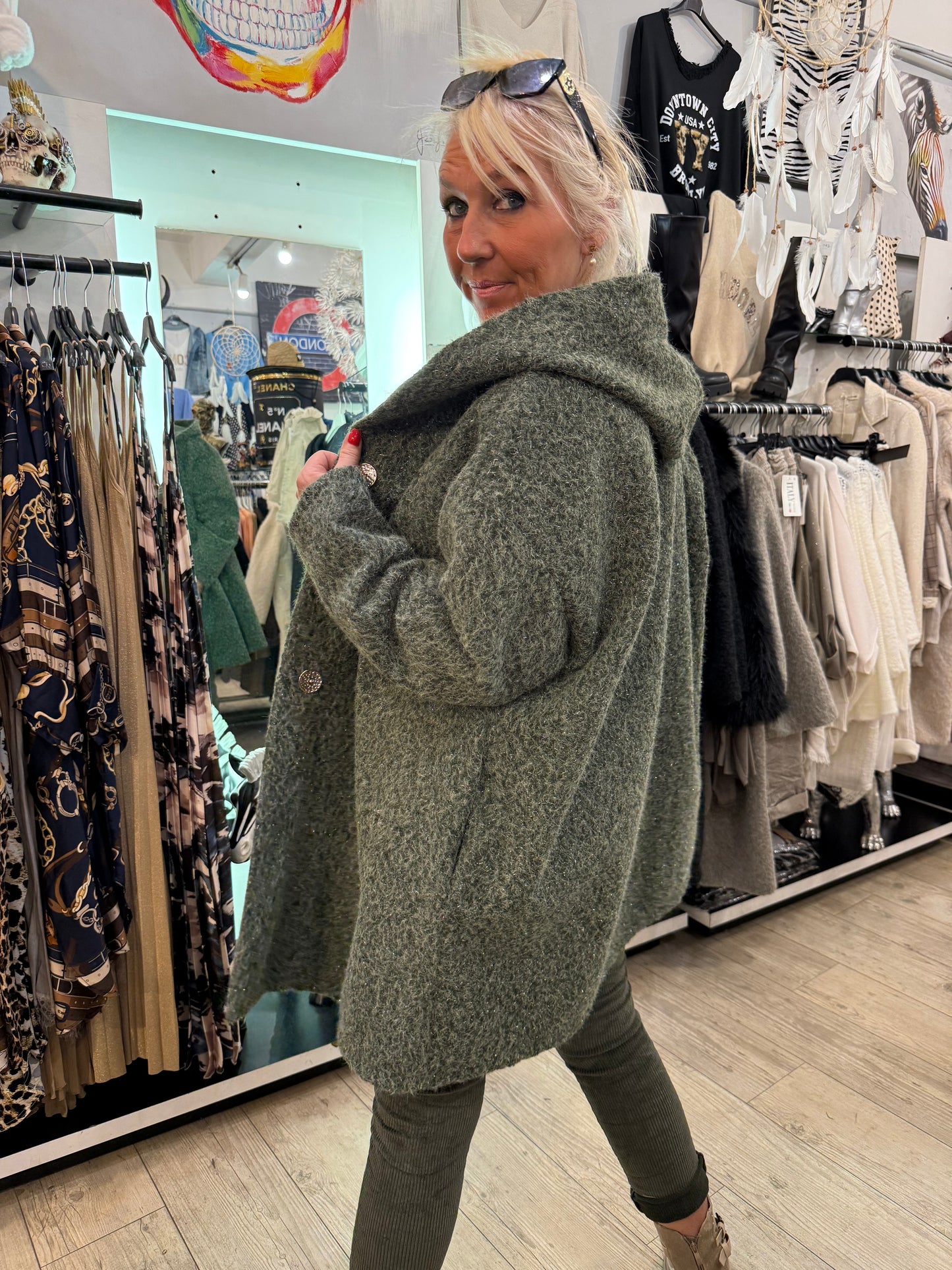 Manteau Camille kaki