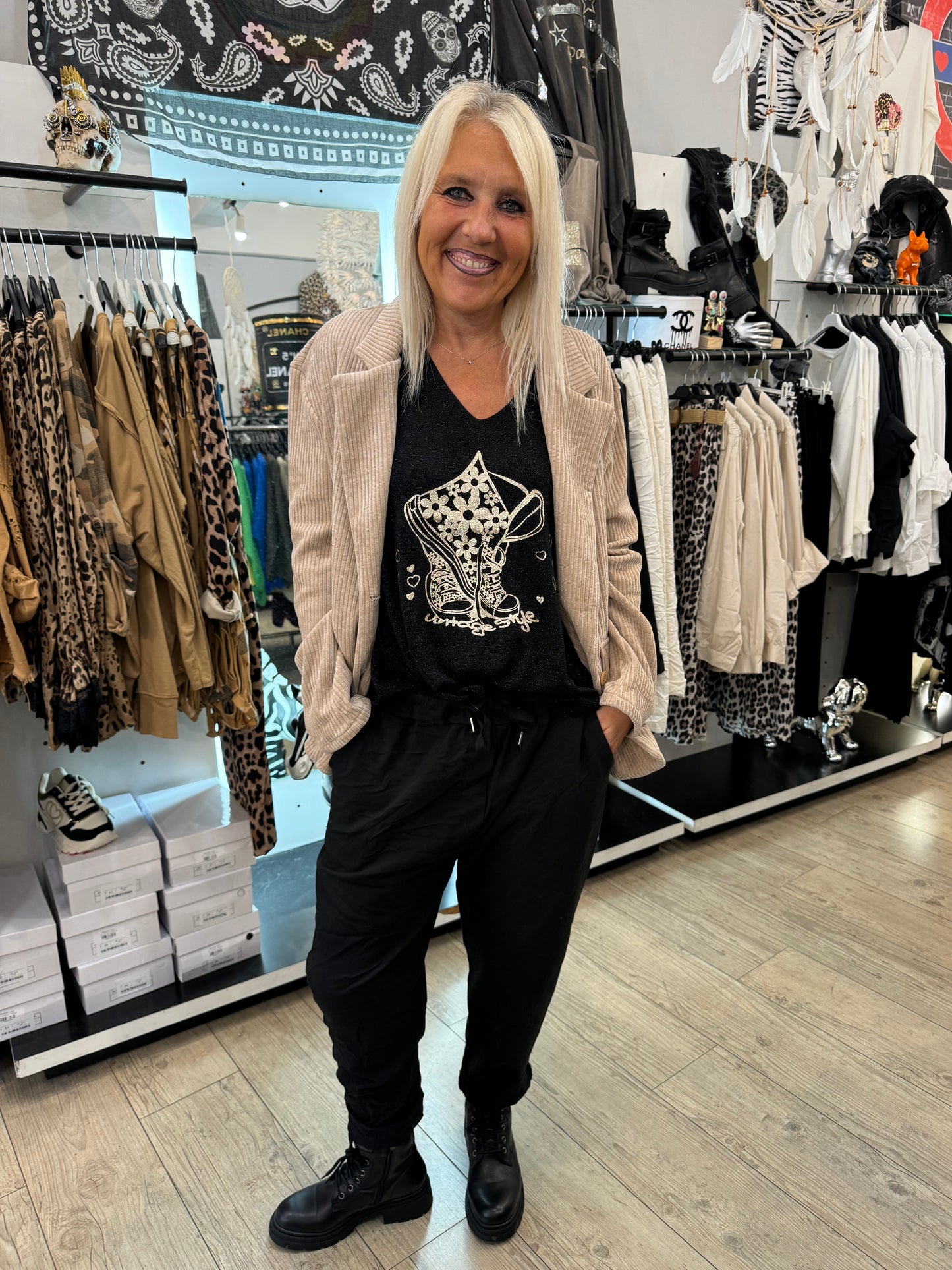 Pantalon gde taille noir