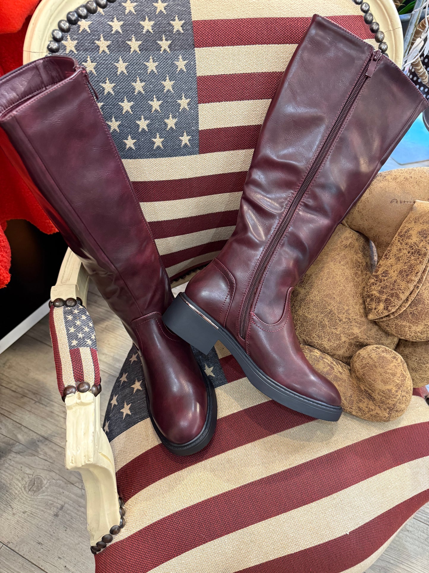 Boots Bottes bordeaux