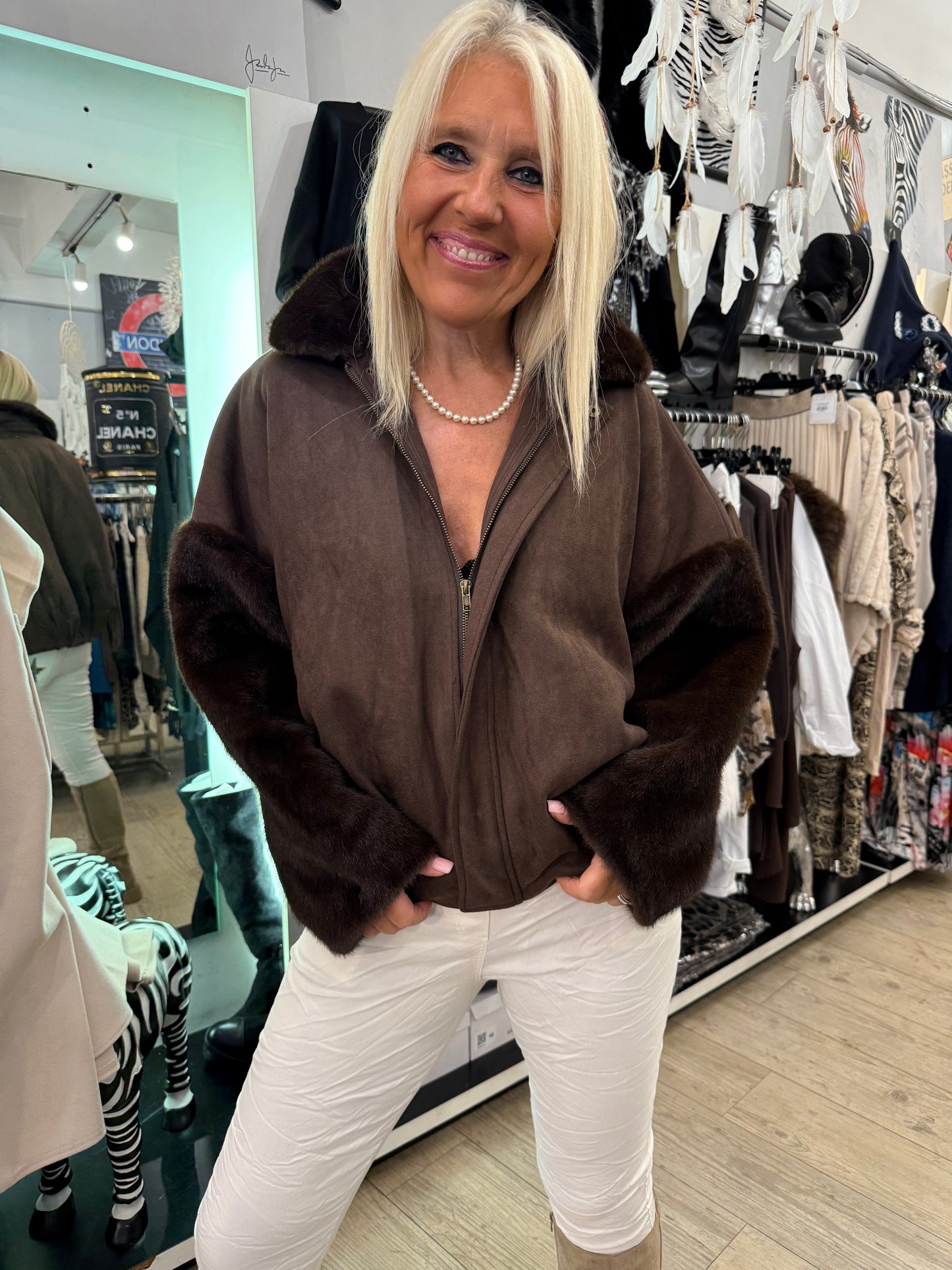 Blouson choco doudoune